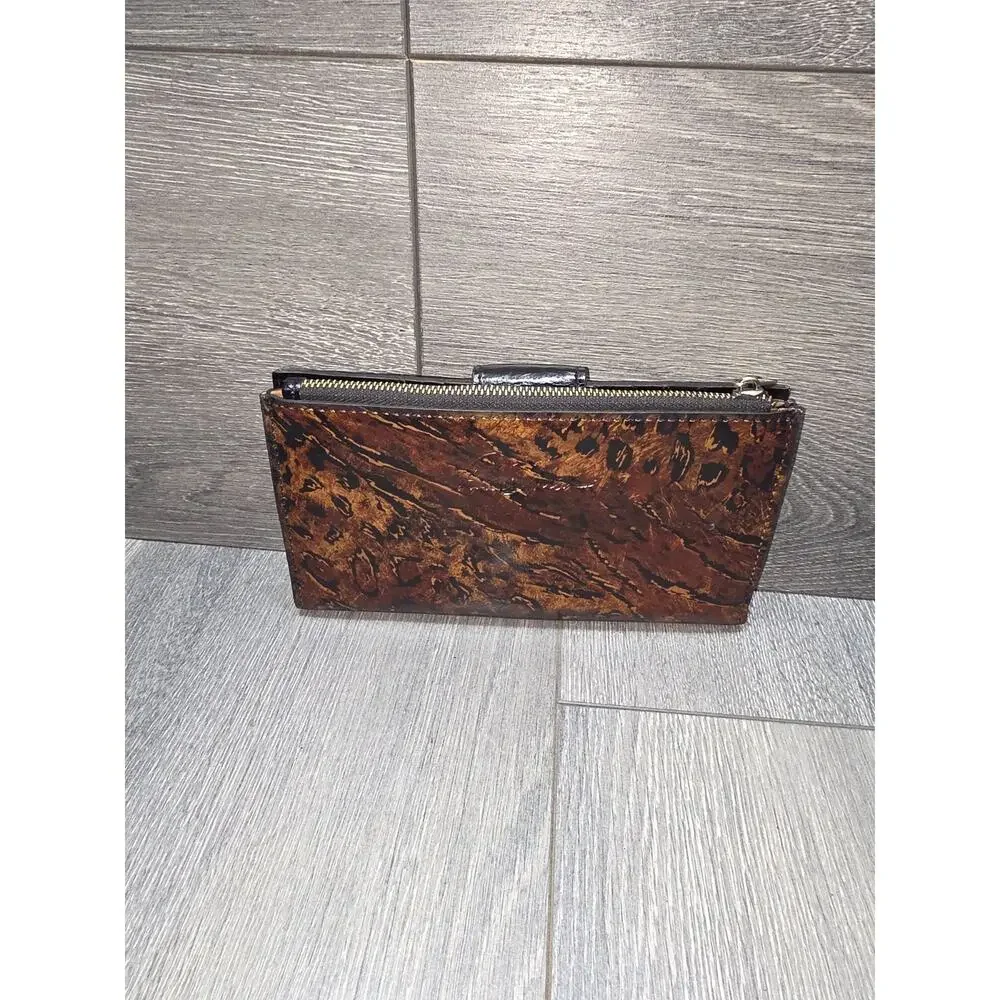 Patricia Nash Marene Floret Leather Large Wallet Brown A390997